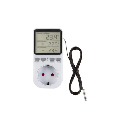 Терморегулятор в розетку 16А-01 бел. Rexant 51-0800 фото 6