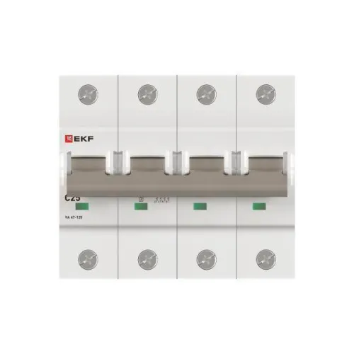 Выключатель автоматический 4п C 25А 15кА ВА 47-125 PROxima EKF mcb47125-4-25C фото 3