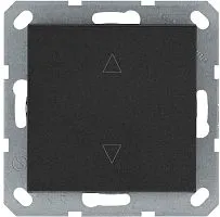 Выключатель для жалюзи 1-кл. 10А IP20 механизм антрацит Jasmart G3018B