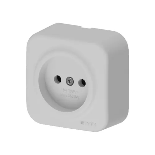 Розетка 1-м СП ARIA 16А IP20 без заземл. сер. ARVIA 25 22 1000 2155