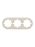 Рамка 3-м OSEN горизонт. круглая сл. кость LEZARD 744-9000-148