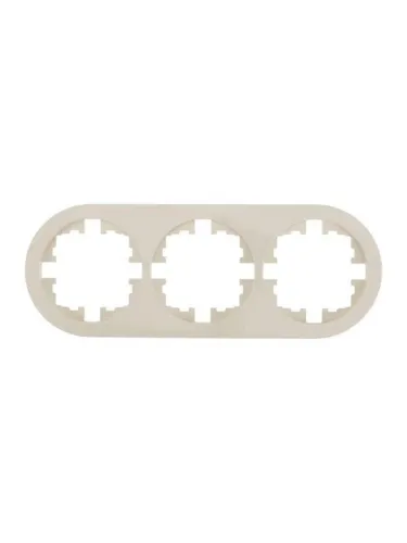 Рамка 3-м OSEN горизонт. круглая сл. кость LEZARD 744-9000-148