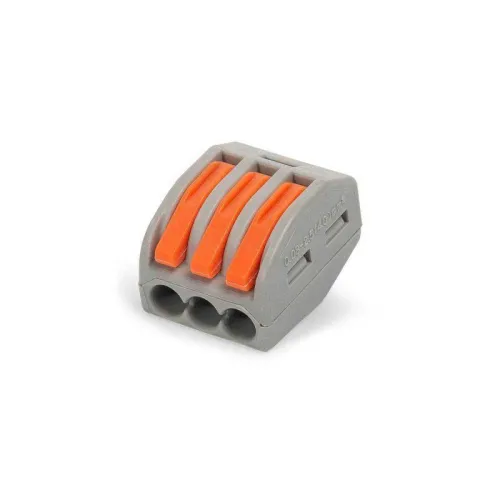 Клемма СМК сечение 0.08-4кв.мм 3-проводная сер. (уп.50шт) Промрукав PR08.12588