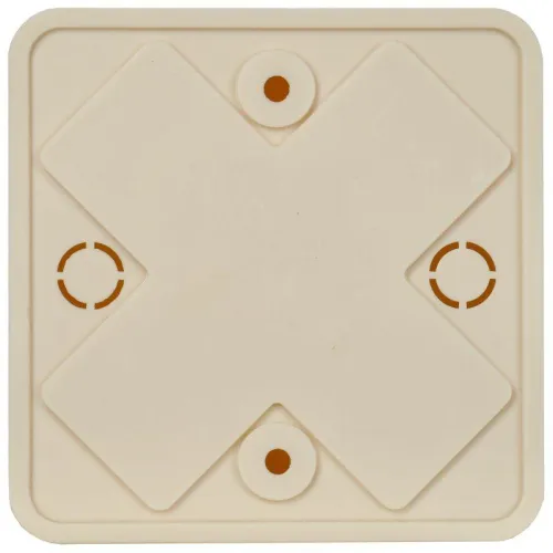 Коробка распаячная ОП КМ 75х75х20 сл. кость IEK UKO10-075-075-020-K32-E фото 2