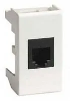 Розетка компьютерная 1-м 1мод. Viva RJ45 кат.6A бел. DKC 45078