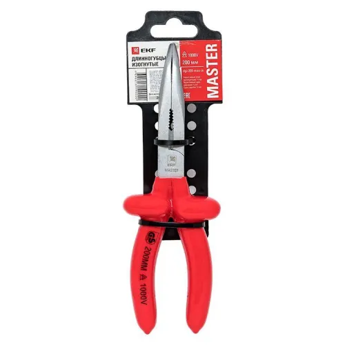 Длинногубцы изогнутые 200мм Master 1000В Basic EKF dgi-200-mas-in фото 7