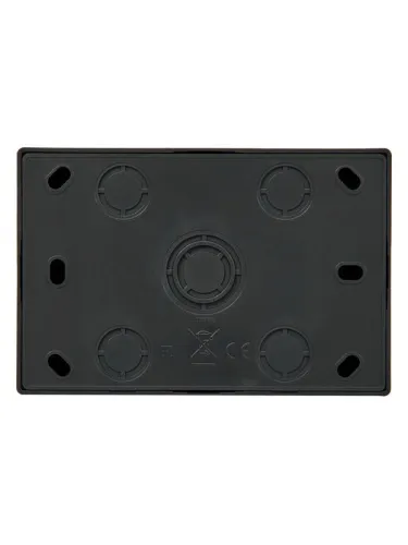 Розетка 2-м ОП LETO без заземл. закрытый корпус ПБТ черн. бархат LEZARD 752-4200-128B фото 2