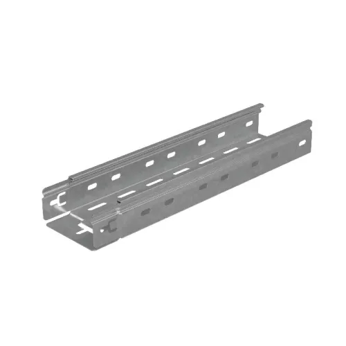Лоток листовой перфорированный 100х50 L3000 сталь 0.55мм "БЫСТРЫЙ МОНТАЖ ПЛЮС" LPplus50-100-0.55-3000 оцинк. КМ PL0201