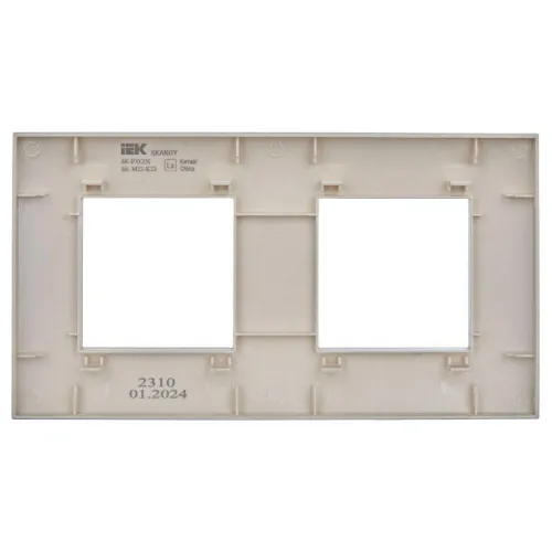 Рамка 2-м SKANDY SK-F02S серебр. IEK SK-M22-K23 фото 4