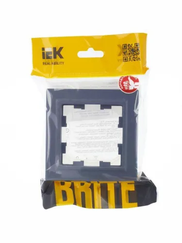 Рамка 1-м IP44 BRITE РУ-1-БрМ-44 маренго IEK BR-M12-44-K35 фото 4