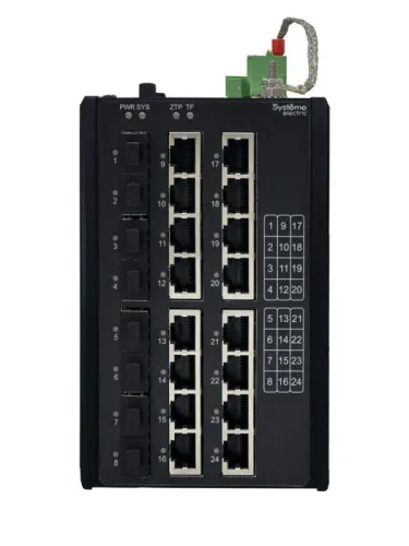 Коммутатор промышленный управляемый Ethernet L3 8х10/100/1000BaseT 8х100/1000/2500BaseX SFP SE NSETM324T16X08A фото 3