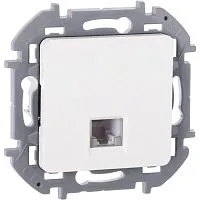 Розетка телефонная Inspiria RJ11 механизм бел. IEK 673820