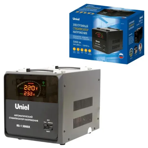 Стабилизатор напряжения RS-1 5000X 5000В.А 1ф релейный напольн. TM Uniel UL-00012858 фото 4