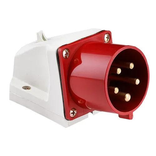 Вилка стационарная 515 16А 3P+PE+N 380В IP44 EKF ps-515-16-380 фото 2