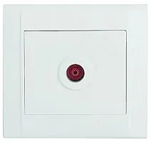 Розетка телевизионная проходная Defne бел. Makel 42001007