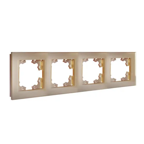 Рамка 4-м Афина стеклянная шампань UNIVersal 2281 фото 2