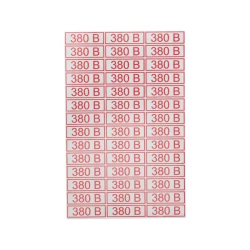 Наклейка знак электробезопасности " 380 В" 10х30мм Rexant 56-0008 фото 2