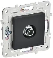 Розетка телевизионная проходная TV SKANDY SK-A17G графит IEK SK-A10-P-K53