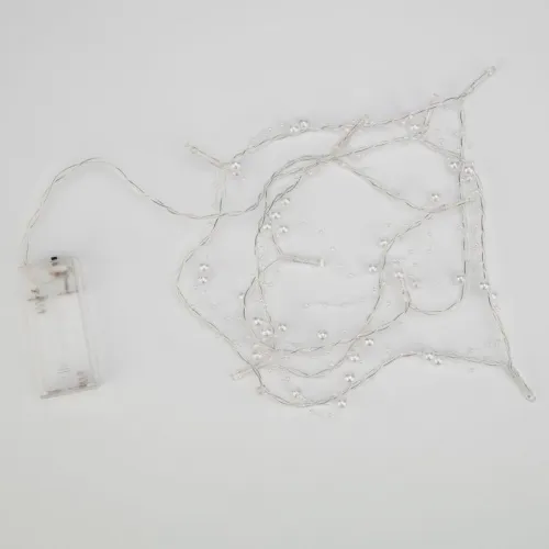 Гирлянда светодиодная "Жемчужинки" 1.5м 10LED тепл. бел. 0.1Вт IP20 провод ПВХ прозр. элементы питания 2хAA (не в компл.) Neon-Night 303-097 фото 7