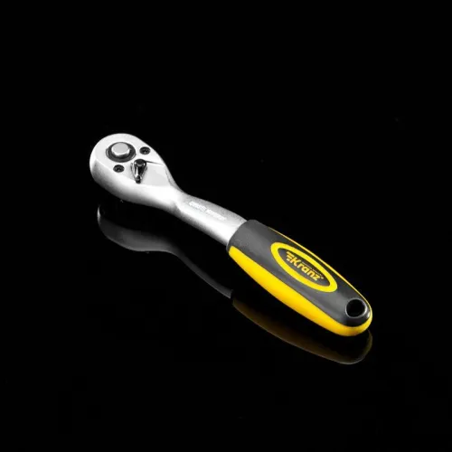 Ключ-трещотка для торцовых головок 1/4 СrV 72 зубца Kranz KR-12-8403 фото 5