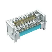 Блок распределительный 2p 7х6мм + 2х7.5мм + 2х9мм на DIN-рейку 125А DKC BD125112
