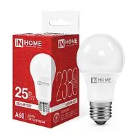 Лампа светодиодная LED-A60-VC 25Вт 4000К E27 2380лм 230В IN HOME 4690612062051