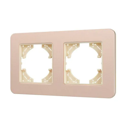 Рамка 2-м FRM-AKIRY-SFAL-2-GD алюм. Arlight 049739