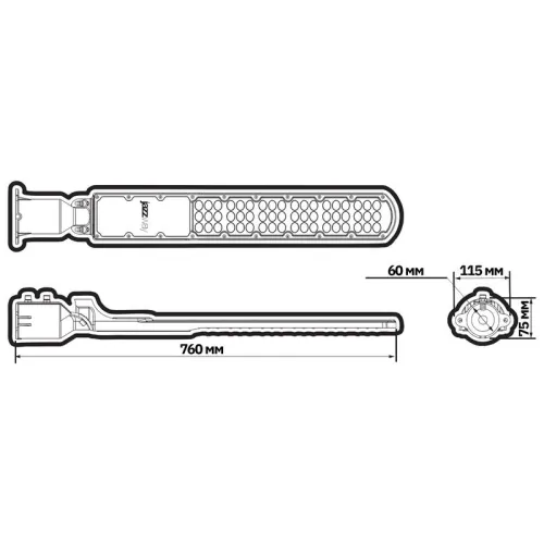 Светильник светодиодный PSL 09 150Вт 5000К уличный консольный ДКУ GR IP65 Pro JazzWay 5064133 фото 3