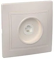 Розетка телефонная 1-м СП Кварта РТ10-ККм IP20 крем. GENERICA ETK10-K33-DM