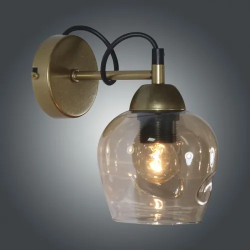 Светильник "Мирра" 511 (плафон 8268) НББ 01-60-181 Е27 [ИМ] настен. зол. Элетех 1005405274 фото 3