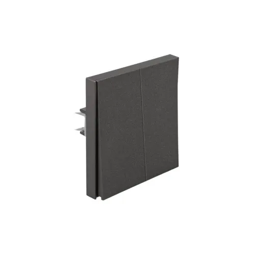 Выключатель 2-кл. СП STRONG MIELE 10А графит Kranz KR-78-0706-6 фото 5