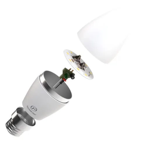 Лампа светодиодная RS C37 E27 8W 220-240V 2700К 8Вт 800лм Ra 90 свеча Русский Свет 15010545062 фото 2