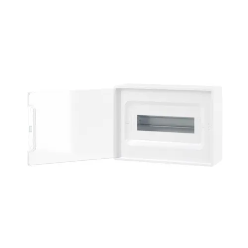Щиток настенный Фрейм (FRAME) ЩРн-п-12 12мод. IP41 с прозр. дверцей с 2 шинами PEN на 8+6 отверст. бел. DKC F12W1WT фото 4