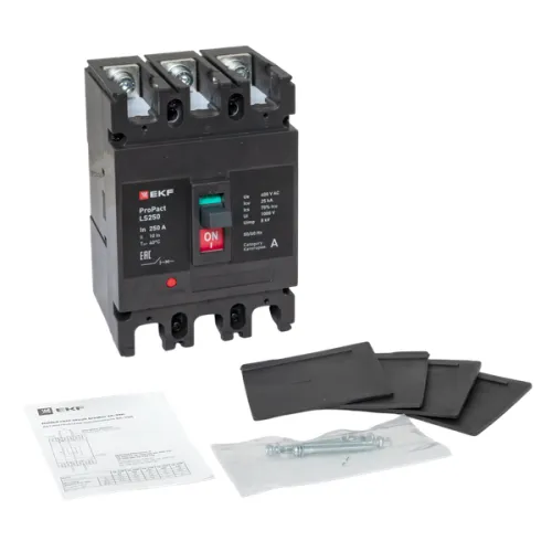Выключатель автоматический LS250 25кА 3P 250А ProPact EKF mccb-250-25-3-250-ls фото 12