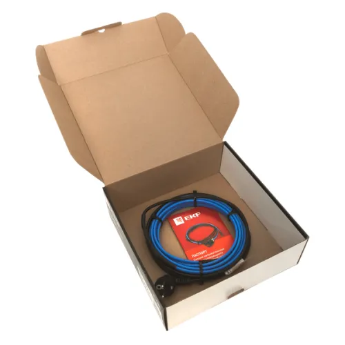 Кабель нагревательный саморег. 15Вт/м для обогрева трубопроводов StopFrost Inside 1м EKF SFI-15-1 фото 3