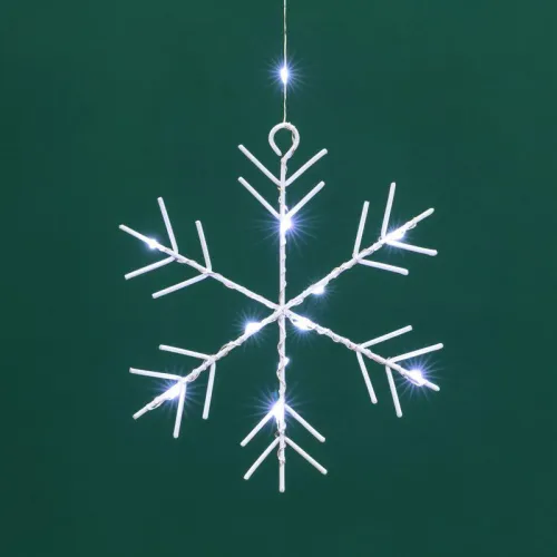 Гирлянда светодиодный занавес из росы с фигурами снежинок IP20 USB + пульт управления бел. Neon-Night 315-845 фото 4