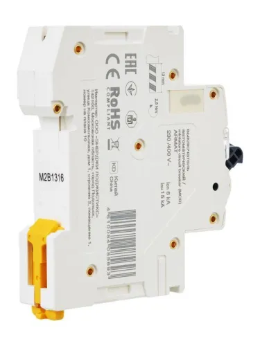 Выключатель автоматический модульный 1п B 13А M06N ARMAT IEK AR-M06N-1-B013 фото 9