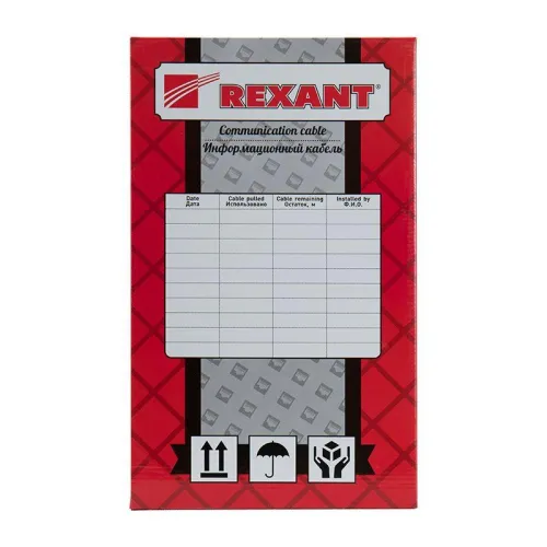 Кабель витая пара F/UTP кат.5e 4х2х24AWG LSZH нг(А)-HF INDOOR SOLID оранж. (м) Rexant 01-0150 фото 5