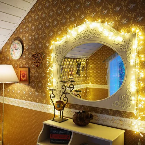 Гирлянда светодиодная "Мишура LED" 3м 288LED желт. 18Вт 220-240В IP20 провод ПВХ прозр. Neon-Night 303-601 фото 5