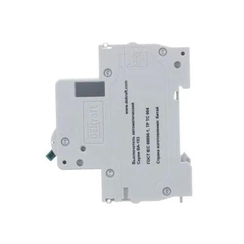 Выключатель автоматический модульный 1п C 40А 6кА ВА-103 DEKraft 12277DEK фото 2