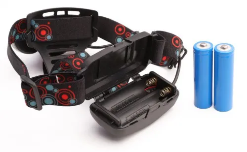 Фонарь налобный аккумуляторный LED5334 3.7В 3LED 5Вт фокус 2 ак. 4 реж. USB бокс черн. Ultraflash 15031 фото 8