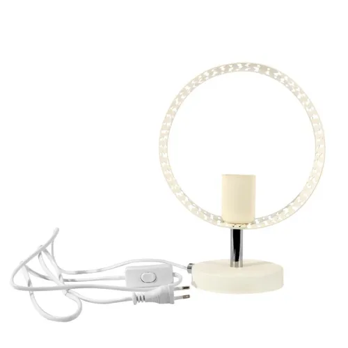 Светильник "Дакар" ННБ 63-60-020 (ИМ) настольный шнур бел. бел. муар Элетех 1005405061 фото 3