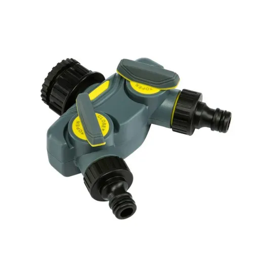 Разветвитель 2-х канальный на кран 1/2дюйм-3/4дюйм ЧЕТЫРЕ СЕЗОНА 62-0223-F фото 4