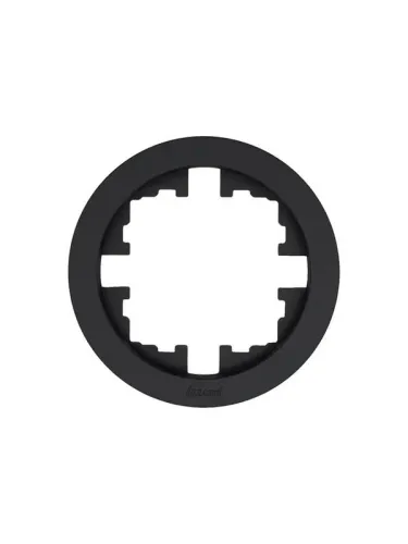 Рамка 1-м OSEN горизонт. круглая черн. бархат LEZARD 744-4200-146