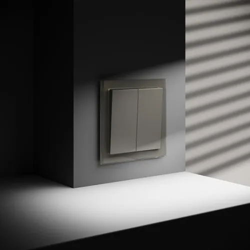 Переключатель проходной 2-кл. СП S70 10А механизм шелк Voltum VLS020304 фото 6