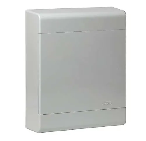 Щиток ОП Тусо 24мод. с непрозрач. двер. 370х302х95мм сер. Рувинил 68324С