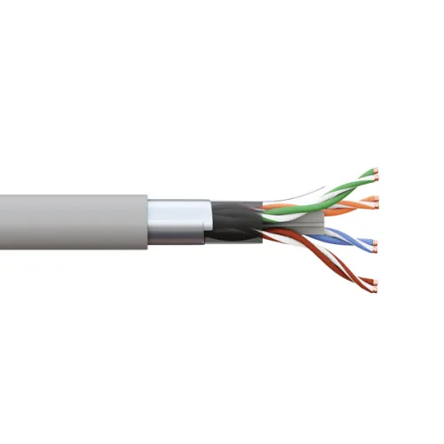 Кабель витая пара F/UTP кат.6 4 пары solid 23AWG оболочка LSZH нг(А)-HF TERACOM PRO сер. (уп.305м) EKF TRP-6FTP-04LSH-GY-IN3 фото 4