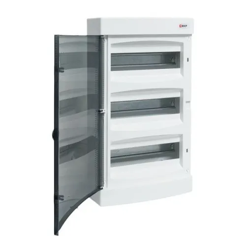 Щит распределительный навесной Unix 3х12мод. IP41 прозр. дверь PROxima EKF ux-3x12-n фото 7