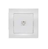 Розетка телефонная 1-м СП Бриллиант бел. UNIVersal 7947564