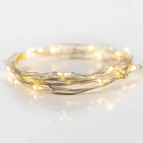 Гирлянда светодиодная "Роса" 2м 20LED тепл. бел. 2Вт 4.5В IP20 провод прозр. Neon-Night 303-006 фото 12